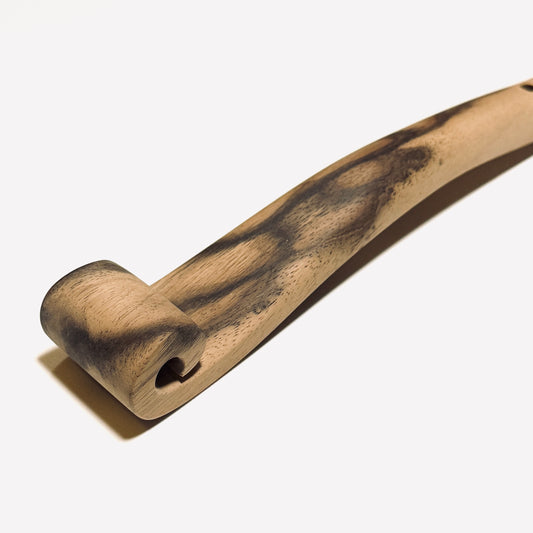 黒柿の笏 8寸(240mm)孔雀杢 特上