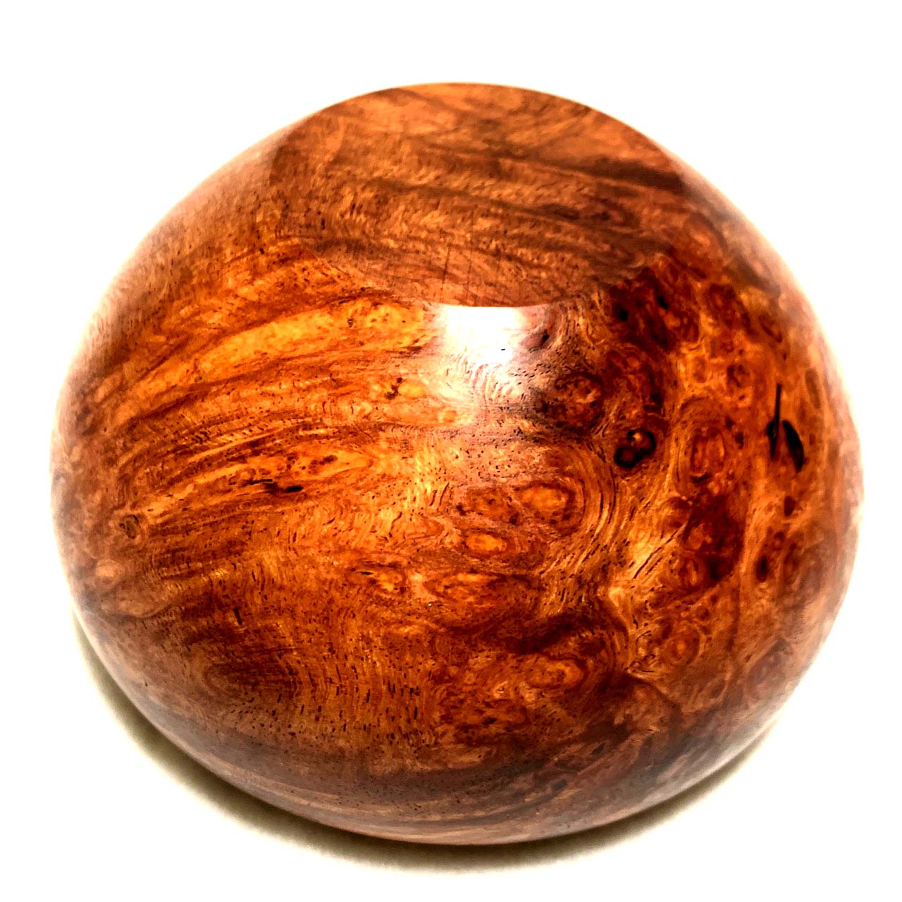 花梨瘤の香炉 3.5寸(直径105mm) 頭八型 特上