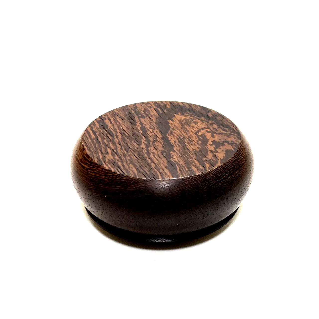 本鉄刀木の香合 70mm まんじゅう型 1タッチ式