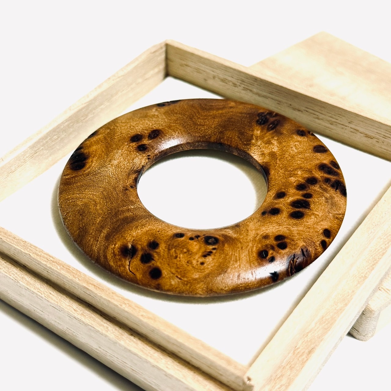 欅瘤杢の環(絡子環) 70mm(A)