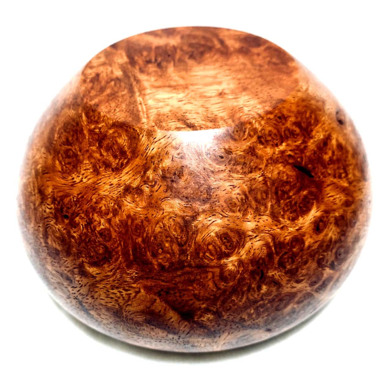 花梨瘤の香炉 4寸(直径120mm) 頭八型 特上