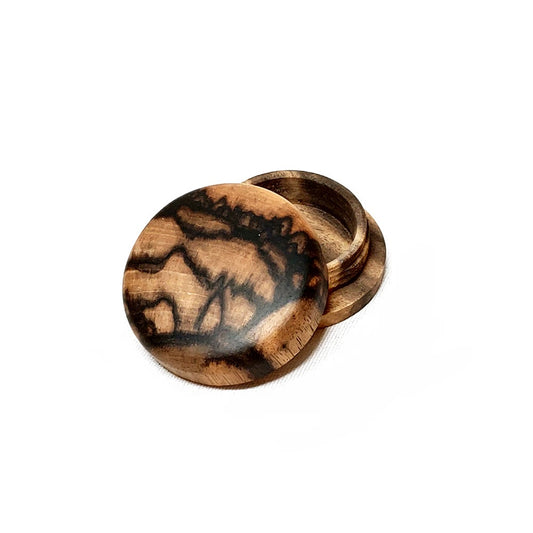 黒柿の香合　50mm　千代型　1タッチ式　特上