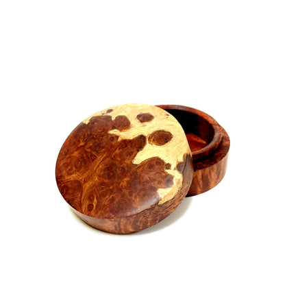 花梨瘤　紅白杢　60mm　切立型　1タッチ式　特上