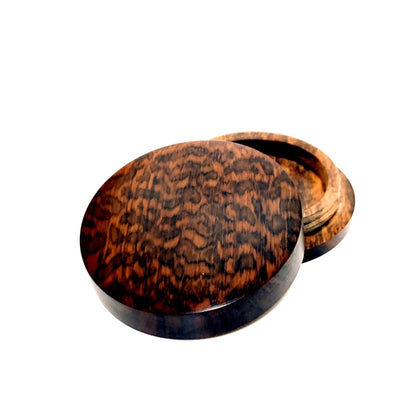 スネークウッドの香合　60mm　極上　千代型　1タッチ式