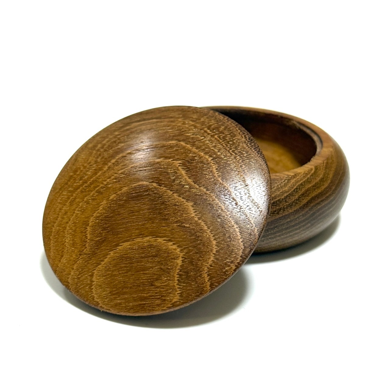 槐の香合　70mm　まんじゅう型　1タッチ式