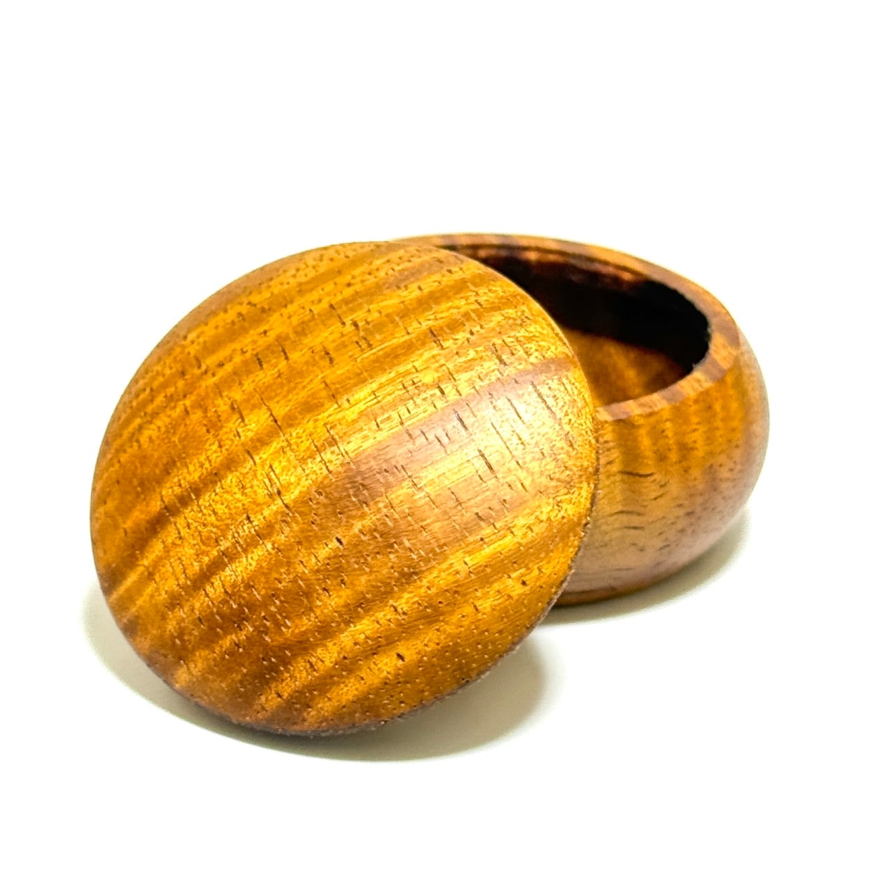 ハワイアンコアの香合　54mm　まんじゅう型　1タッチ式　極上