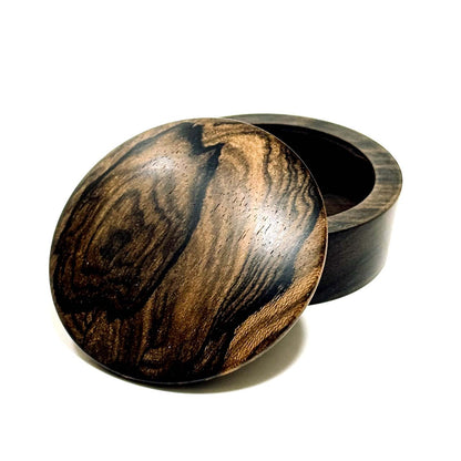 シャム柿の香合　70mm　新型　標準杢　1タッチ式