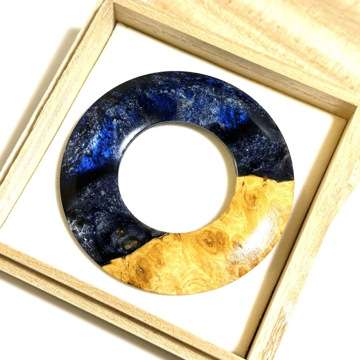 ハイブリッド・ウッドの環　銀河　70mm（花梨瘤使用）