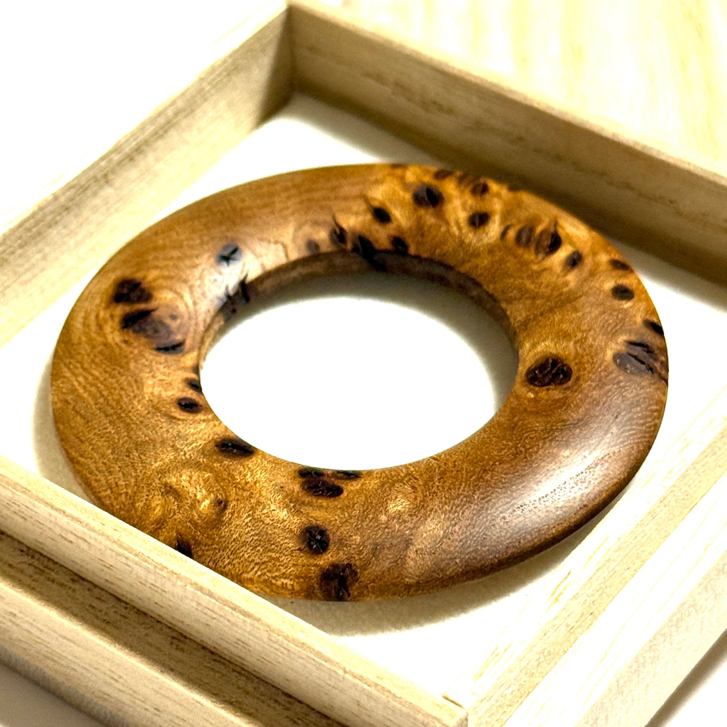 本欅瘤杢の環（絡子環） 1寸8分（54mm ）