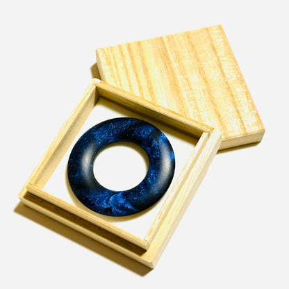 国産高級レジンの環（絡子環）銀河　1寸8分（54mm ）
