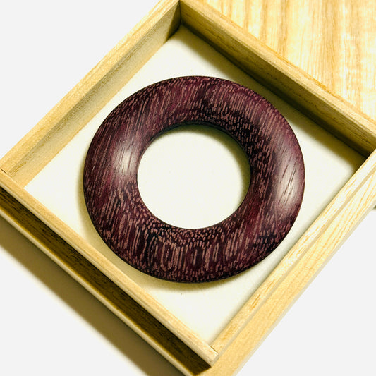 紫御殿（パープルハート ）の環（絡子環）1寸8分（54mm ）