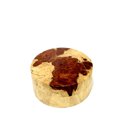 花梨瘤　紅白杢　58mm　切立型　1タッチ式　特上