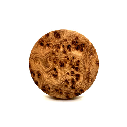 本欅瘤杢の香合　70mm　極上　切立型　1タッチ式