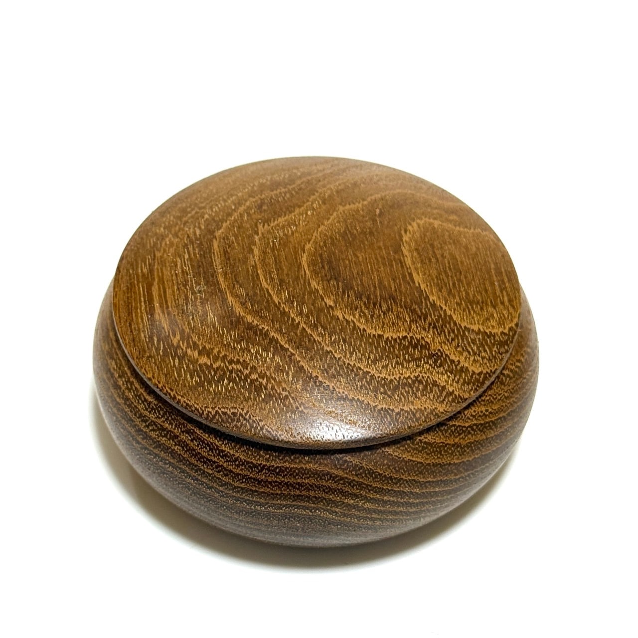 槐の香合　70mm　まんじゅう型　1タッチ式