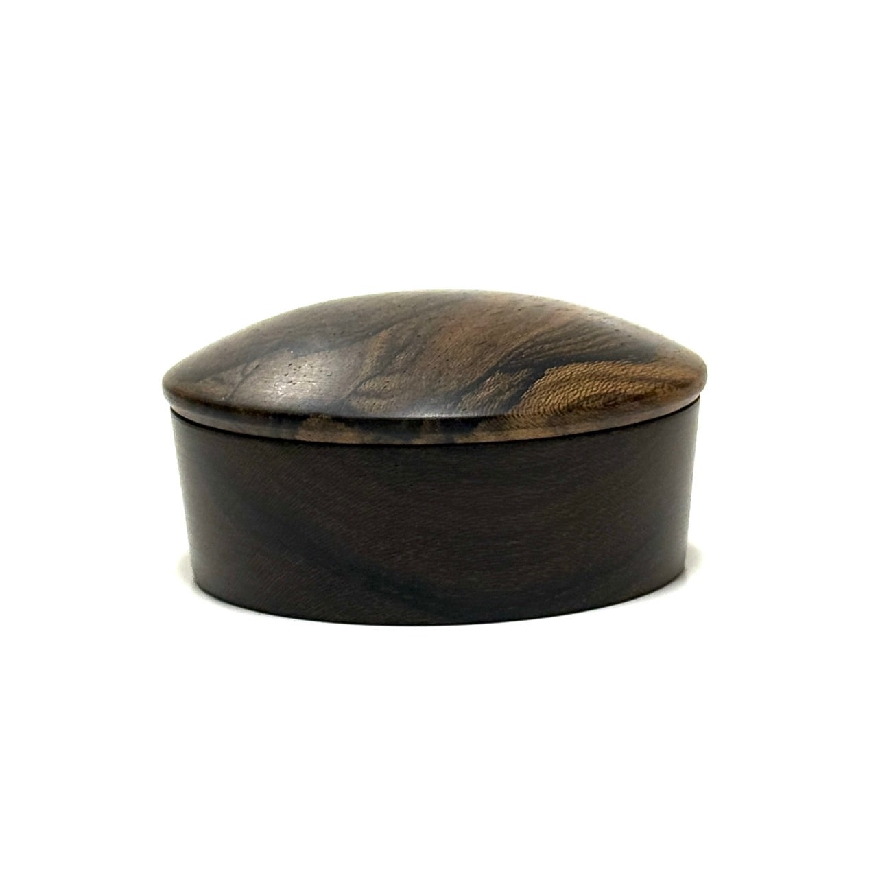 シャム柿の香合　70mm　新型　標準杢　1タッチ式