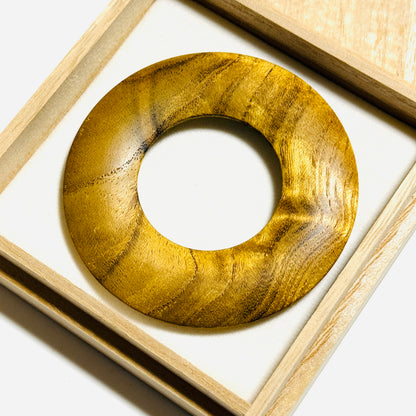 御蔵島 島桑の環（絡子環）金桑　70mm