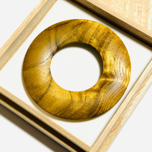 御蔵島 島桑の環（絡子環）金桑　70mm