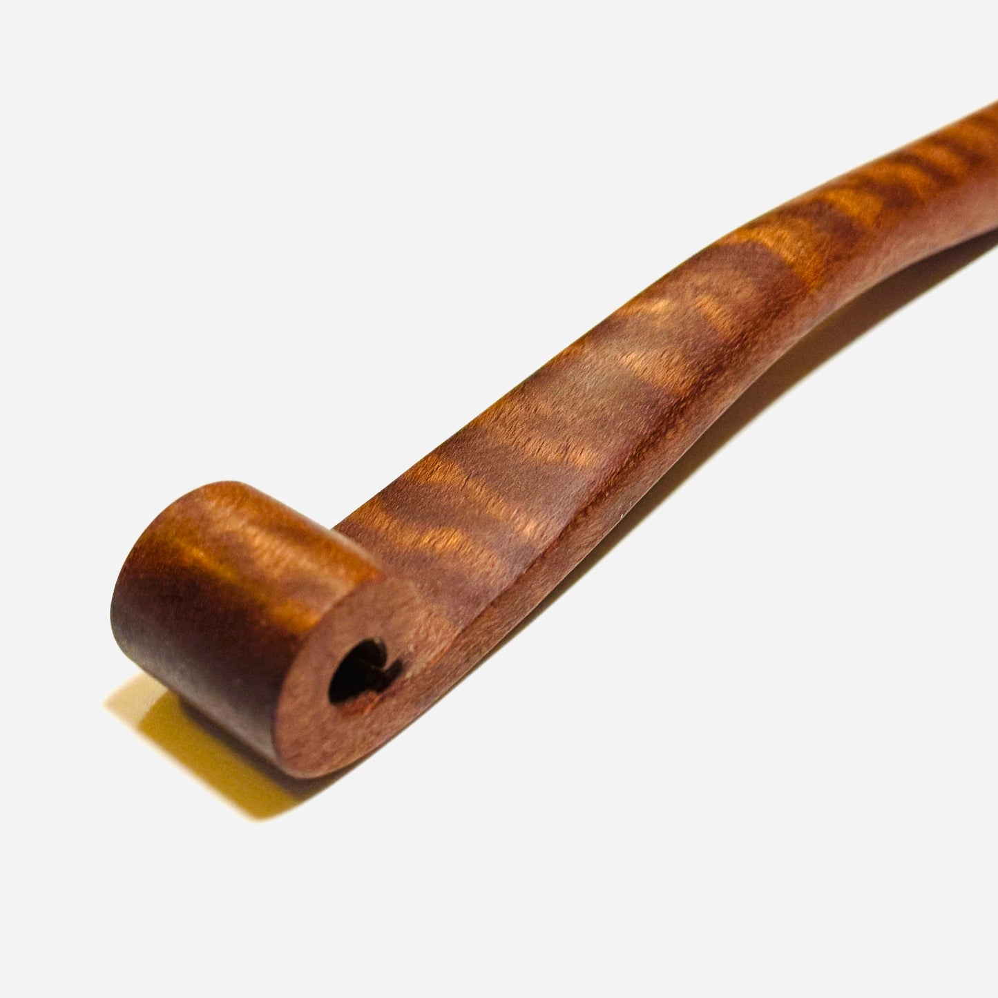 サペリ・マホガニーの笏　8寸（240mm）リボン杢