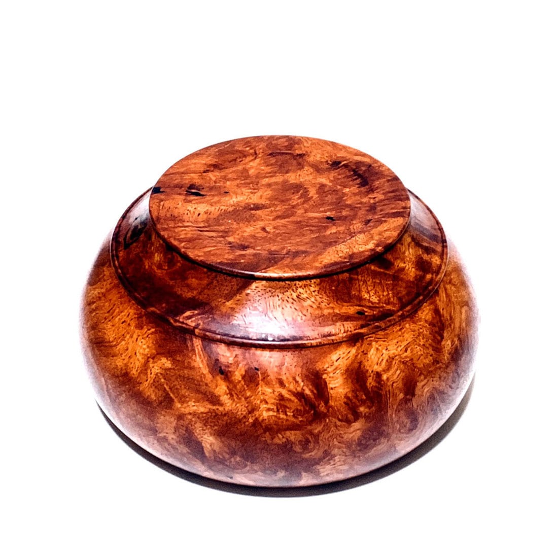 花梨瘤の香炉　5寸（直径150mm）　頭八型　特上