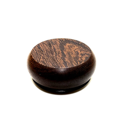 本鉄刀木の香合　70mm　まんじゅう型　1タッチ式