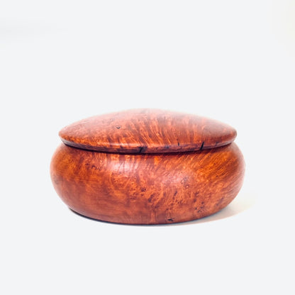 ブライヤーの香合　70mm　まんじゅう型　1タッチ式