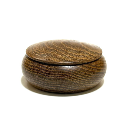 槐の香合　70mm　まんじゅう型　1タッチ式