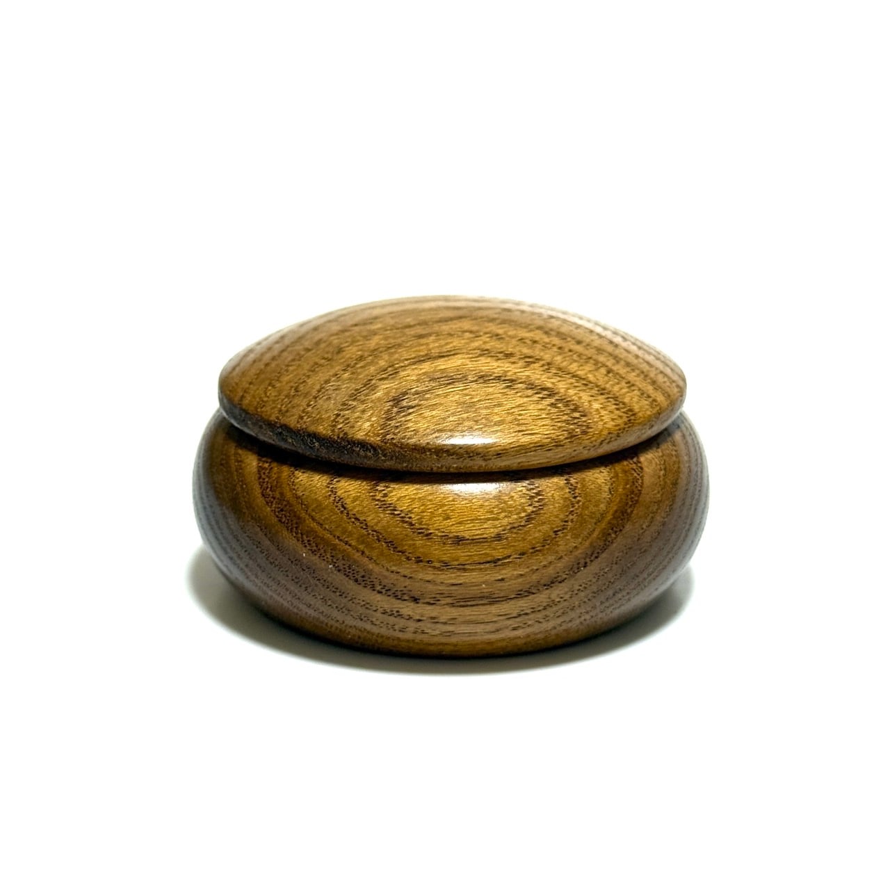 槐の香合　60mm　まんじゅう型　1タッチ式