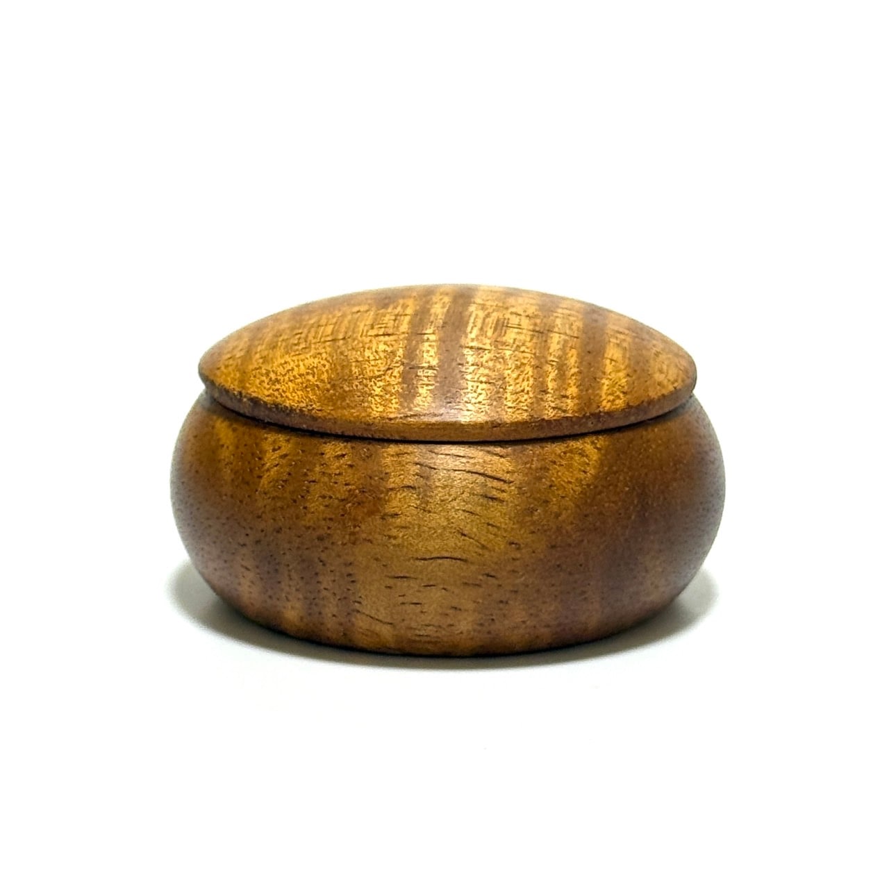 ハワイアンコアの香合　54mm　まんじゅう型　1タッチ式　極上