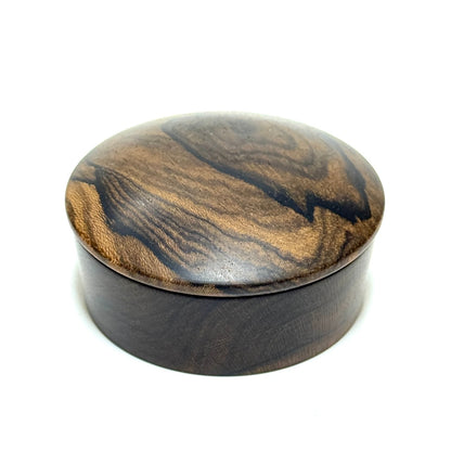 シャム柿の香合　70mm　新型　標準杢　1タッチ式