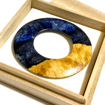 ハイブリッド・ウッドの環　銀河　70mm（花梨瘤使用）