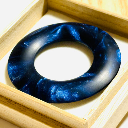 国産高級レジンの環（絡子環）銀河　1寸8分（54mm ）