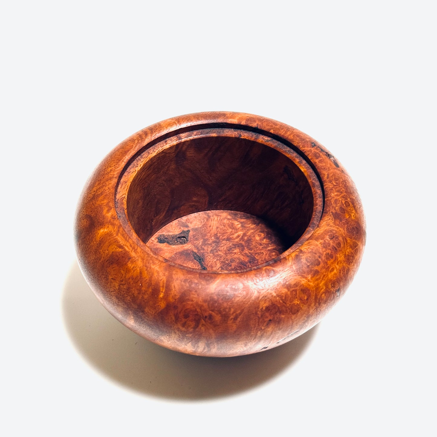 Quince burl incense burner, 4 inches (120mm diameter), eight-headed, top quality.