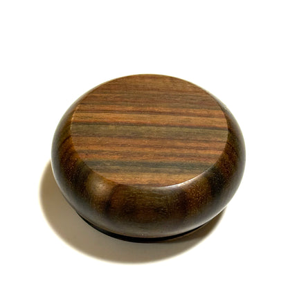 Genuine rosewood incense box, 70mm, bun-shaped, one-touch type.