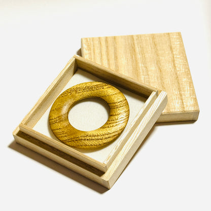 御蔵島 島桑の環（絡子環）金桑　1寸8分（54mm ）