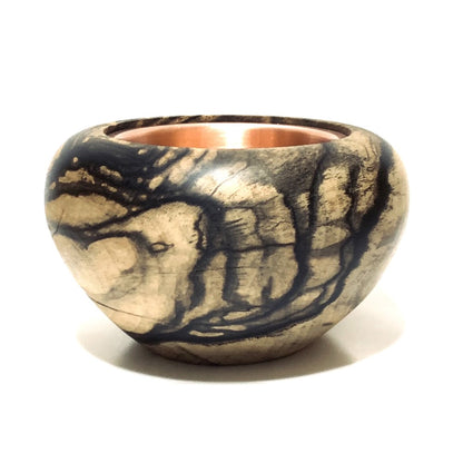 黒柿の香炉　4寸　頭八型　特上