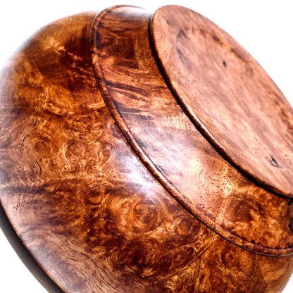 花梨瘤の香炉　5寸（直径150mm）　頭八型　特上