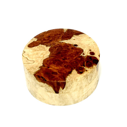 花梨瘤　紅白杢　58mm　切立型　1タッチ式　特上