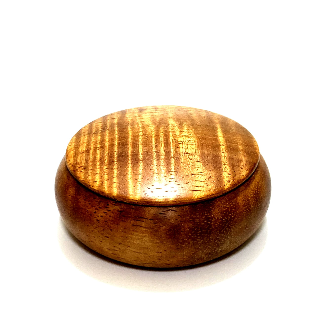 ハワイアンコアの香合　70mm　　まんじゅう型　1タッチ式