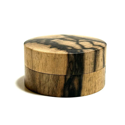 黒柿の香合　「縦木取り」　60mm　切立型　1タッチ式　極上