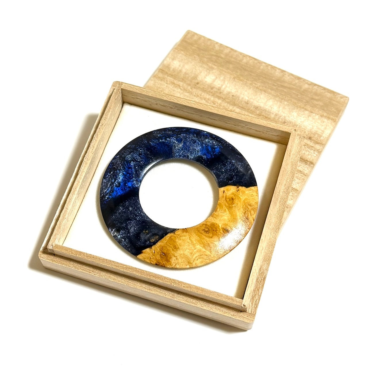 ハイブリッド・ウッドの環　銀河　70mm（花梨瘤使用）