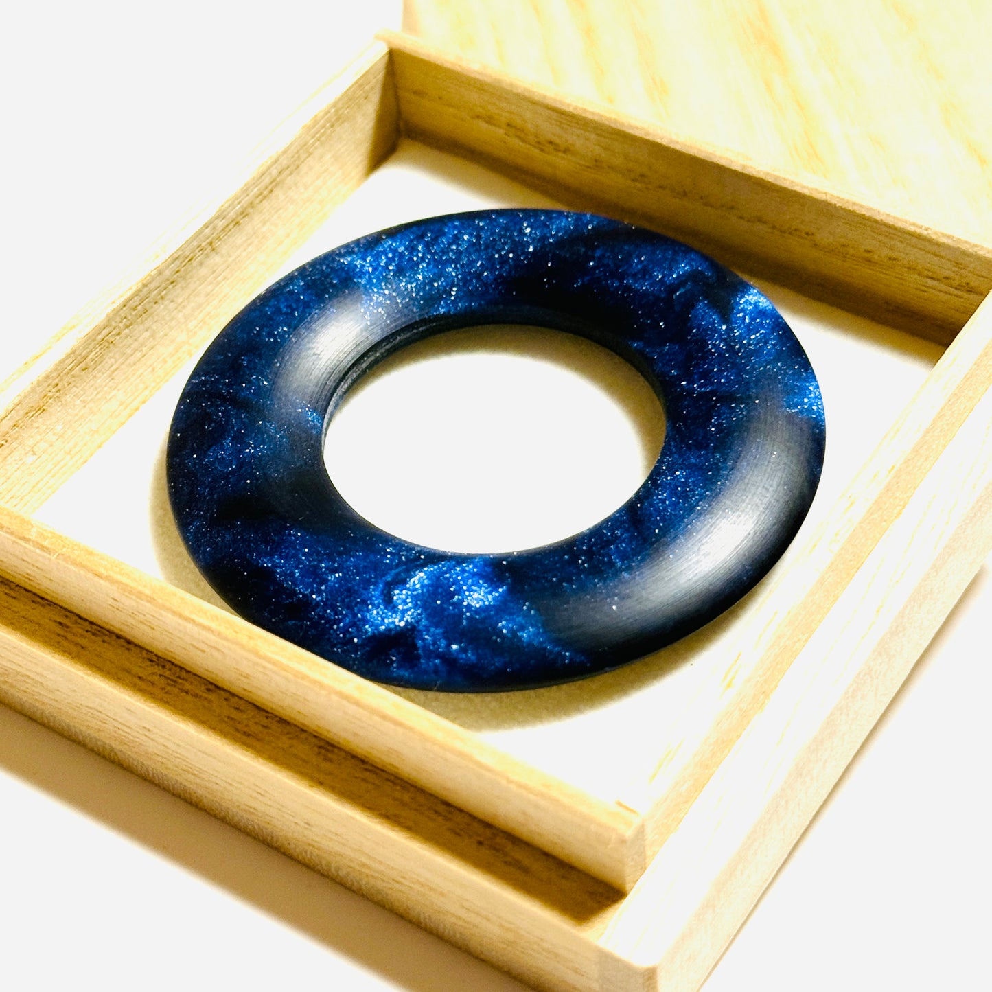 国産高級レジンの環（絡子環）銀河　1寸8分（54mm ）