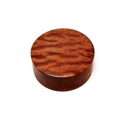 サペリの香合　70mm　切立型　1タッチ式