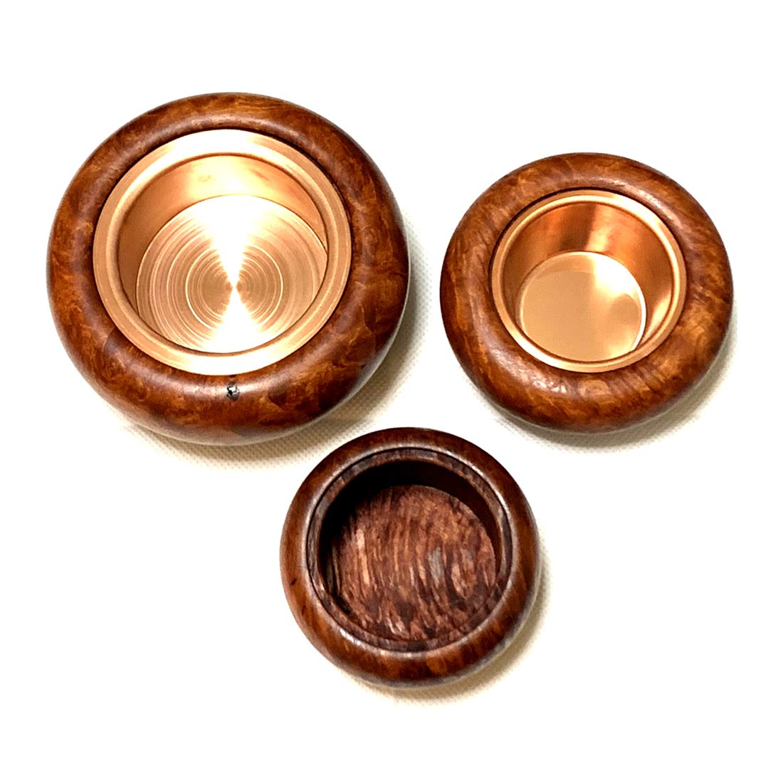 花梨瘤の香炉　5寸（直径150mm）　頭八型　特上