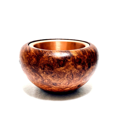 花梨瘤の香炉　3.5寸（直径105mm）　頭八型　特上