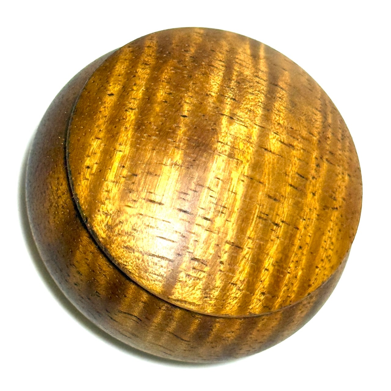 ハワイアンコアの香合　54mm　まんじゅう型　1タッチ式　極上