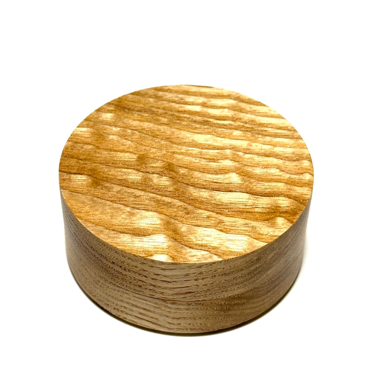 塩地玉杢の香合　70mm　切立型　1タッチ式