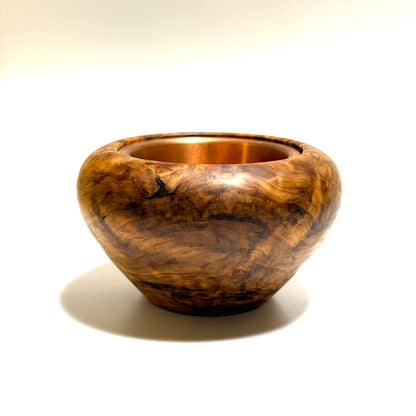 Cedar burl incense burner, titled "Zuikei" (auspicious scenery), 4 inches (120mm diameter), eight-headed type, top quality.