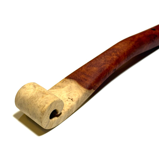花梨瘤紅白杢の笏　8寸（240mm）