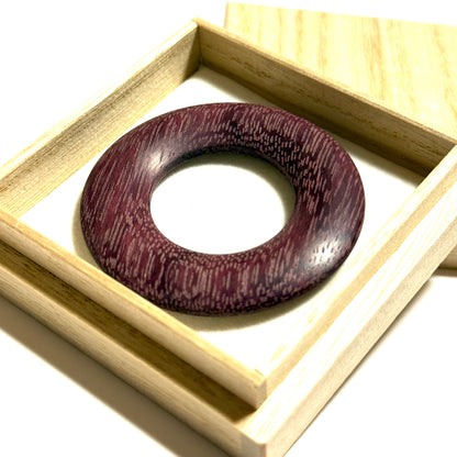 紫御殿（パープルハート ）の環（絡子環）1寸8分（54mm ）
