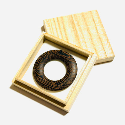 紫鉄刀木の環（絡子環） 1寸8分（54mm ）